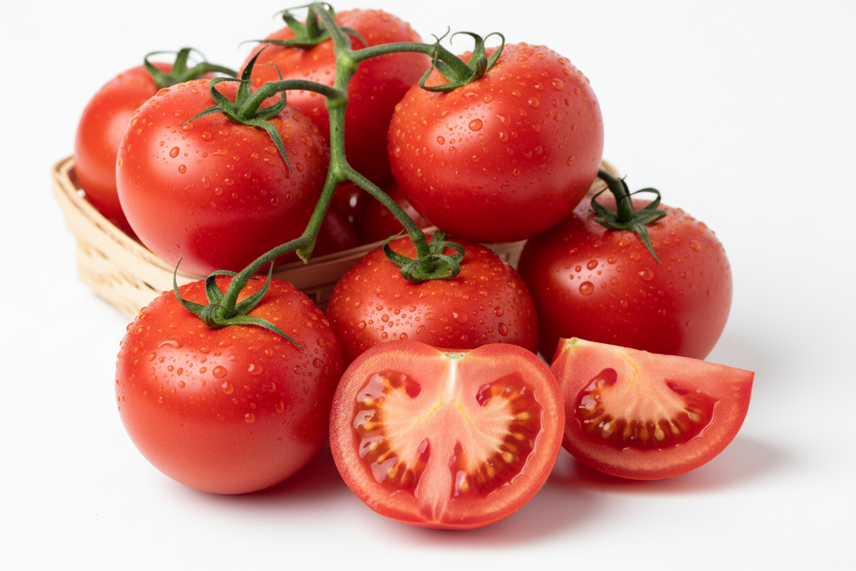 fresh organic tomatos