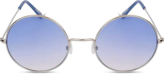 UV Protection Round Sunglasses (55 Blue)